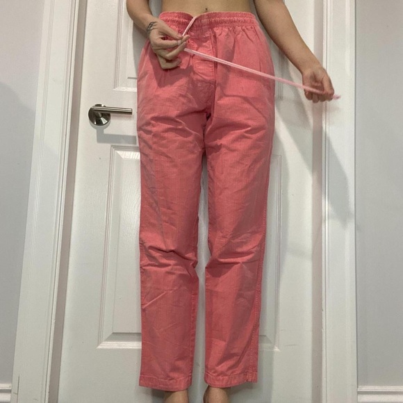 Men’s Salmon Pink Stussy Drawstring Chino Pants - Picture 2 of 4